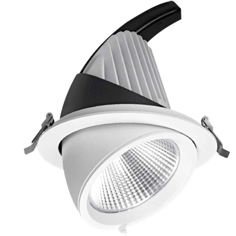 foto del prodotto arum lighting transfo eaglerise lumaca faretto led cob 40w incasso orientabile temp rature de couleur bianco neutro 4000k