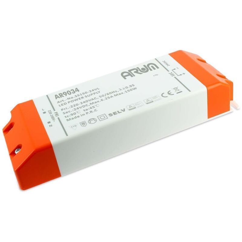 foto del prodotto arum lighting trasformatore led 150 watt selv 24v dc