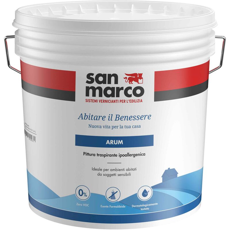 foto del prodotto arum pittura traspirante inodore lt 5 bianco