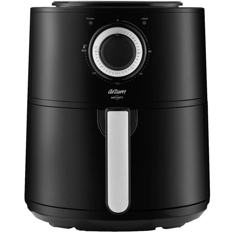 foto del prodotto arzum ar2062 g friggitrice ad aria calda 4 l protezione da surriscaldamento, rivestimento antiaderente argento, nero