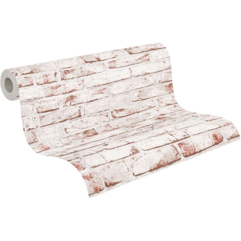 foto del prodotto as creation a.s. cr ation carta da parati mattoni elements carta da parati tessuto non tessuto 10.05 m x 0.53 m rosso marrone beige prodotto in