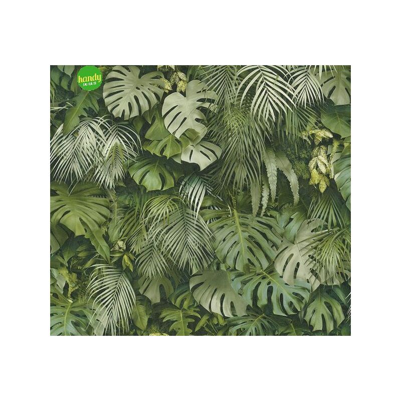 foto del prodotto as creation carta da parati jungle greenery a.s. cr ation carta da parati tessuto non tessuto 10.05 m x 0.53 m verde prodotto in germania 372802