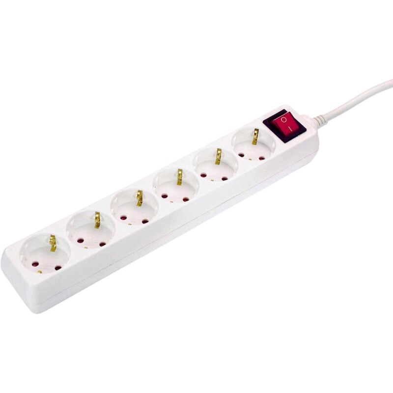 foto del prodotto as schwabe 11671 come striscia 5m, h05vv f 3g1,5, ip20, per uso interno , bianco