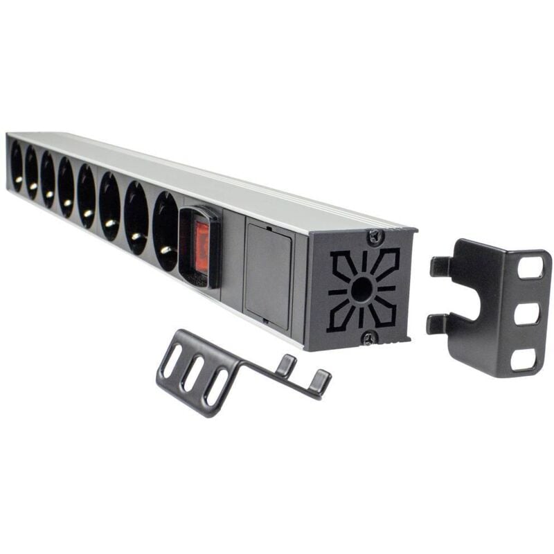 foto del prodotto as schwabe 18195 multipresa per rack 19 nero senza connettore 1 pz.