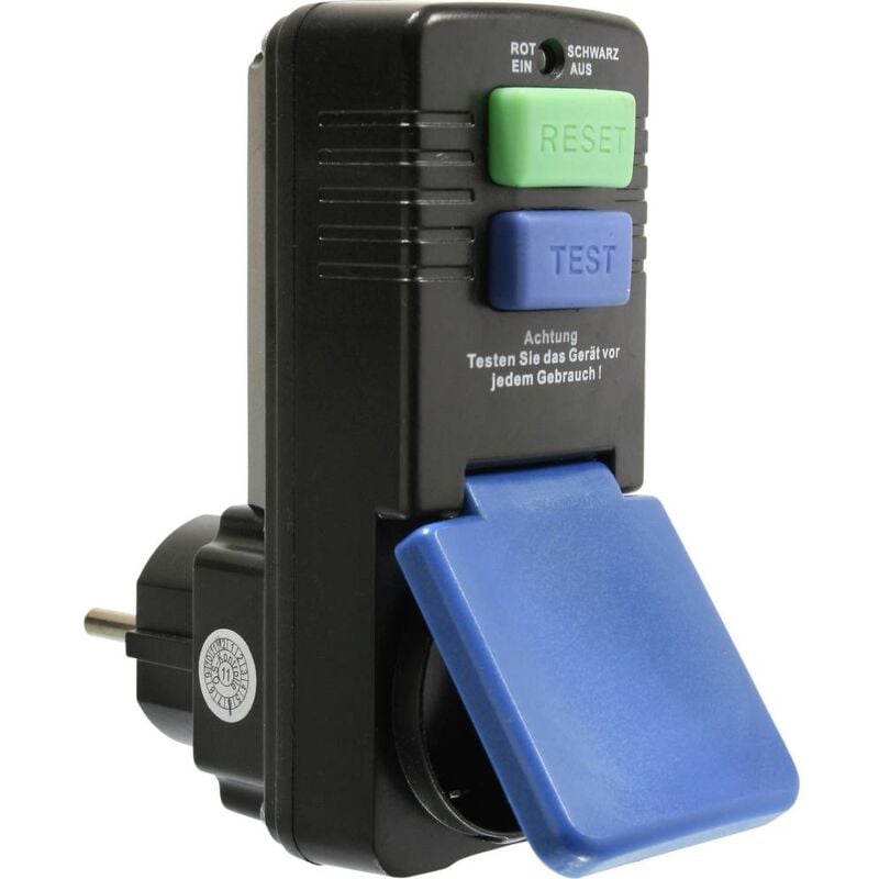 foto del prodotto as schwabe 45230 spina protezione personale prcd 230 v nero ip44
