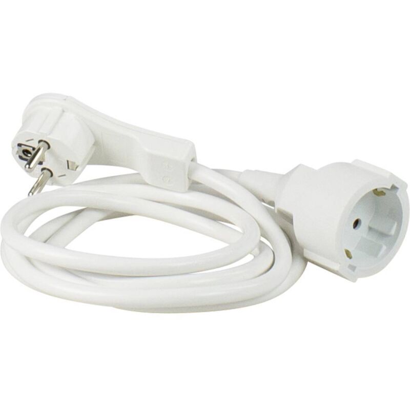 foto del prodotto as schwabe 50211 alimentazione prolunga bianco 2 m h05vv f 3g 1,5 mm 