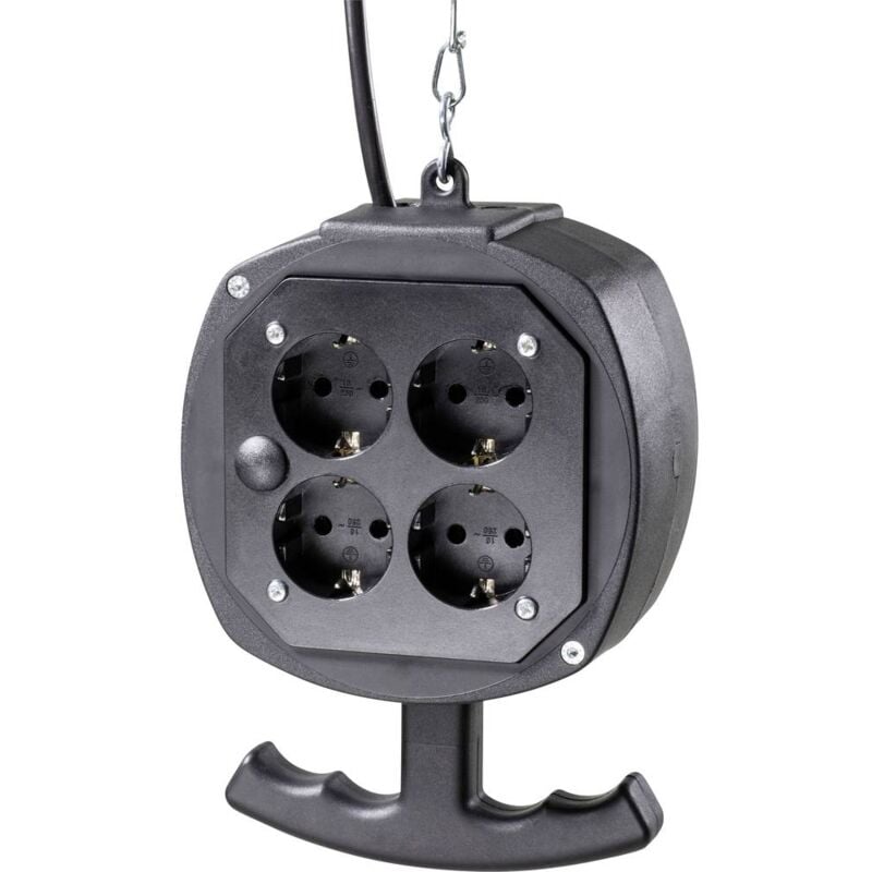 foto del prodotto as schwabe 60971 8 scomparti multipresa nero