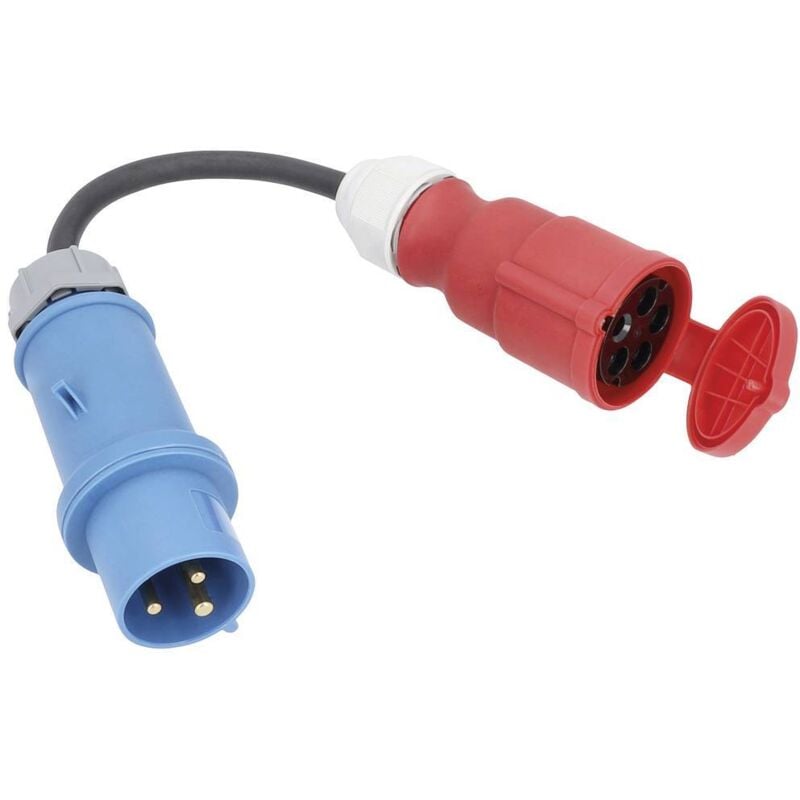 foto del prodotto as schwabe 61375 alimentazione cavo adattatore 32 a nero 0.3 m h07rn f 3g 6 mm 
