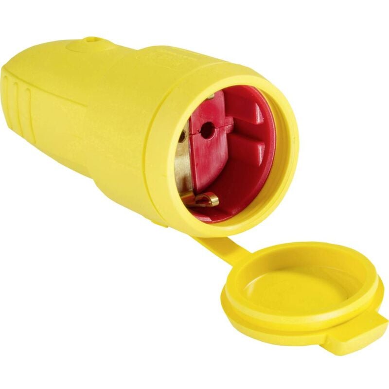 foto del prodotto as schwabe 62413 presa di sicurezza gomma 230 v giallo ip44