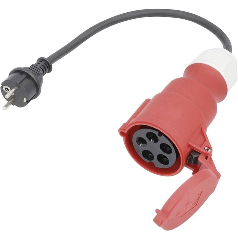 foto del prodotto as schwabe as schwabe 61371 alimentazione cavo adattatore 16 a nero 0.3 m h07rn f 3g 2,5 mm 