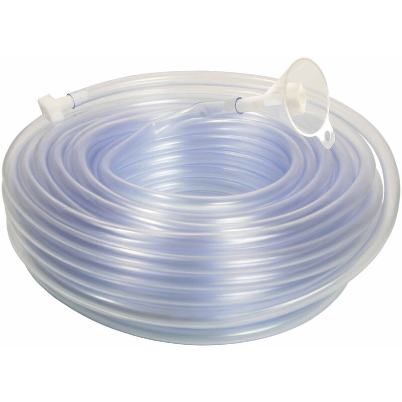 foto del prodotto as schwabe livella tubolare 10 m in pvc, trasparente 8 x 1,5 mm dispositivo di livellamento del tubo compreso imbuto e due tappi ideale per
