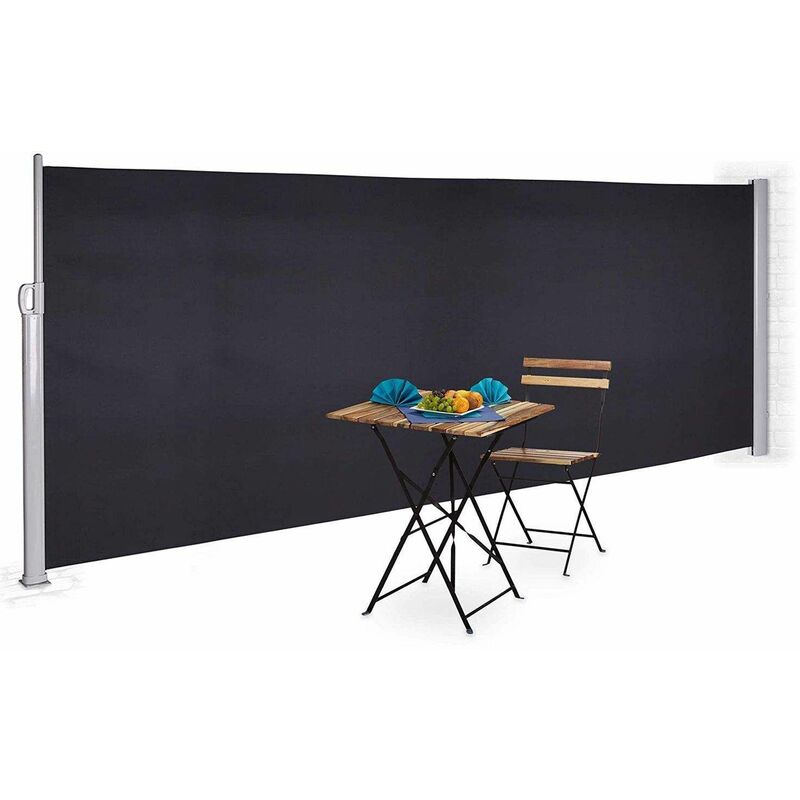 foto del prodotto asa 200t tenda da sole laterale grigio antracite 3x2m retrattile per terrazza, schermo privacy giardino bc elec