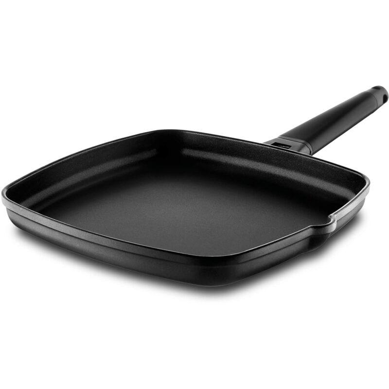 foto del prodotto asador con mango desmontable negro 27 x 27 cm