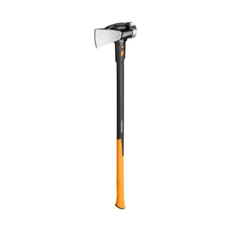 foto del prodotto ascia da spacco isocore xxl per spaccare tronchi o piantare cunei, lunghezza 92 cm, peso 3,6 kg, nero arancione, 1020220 fiskars