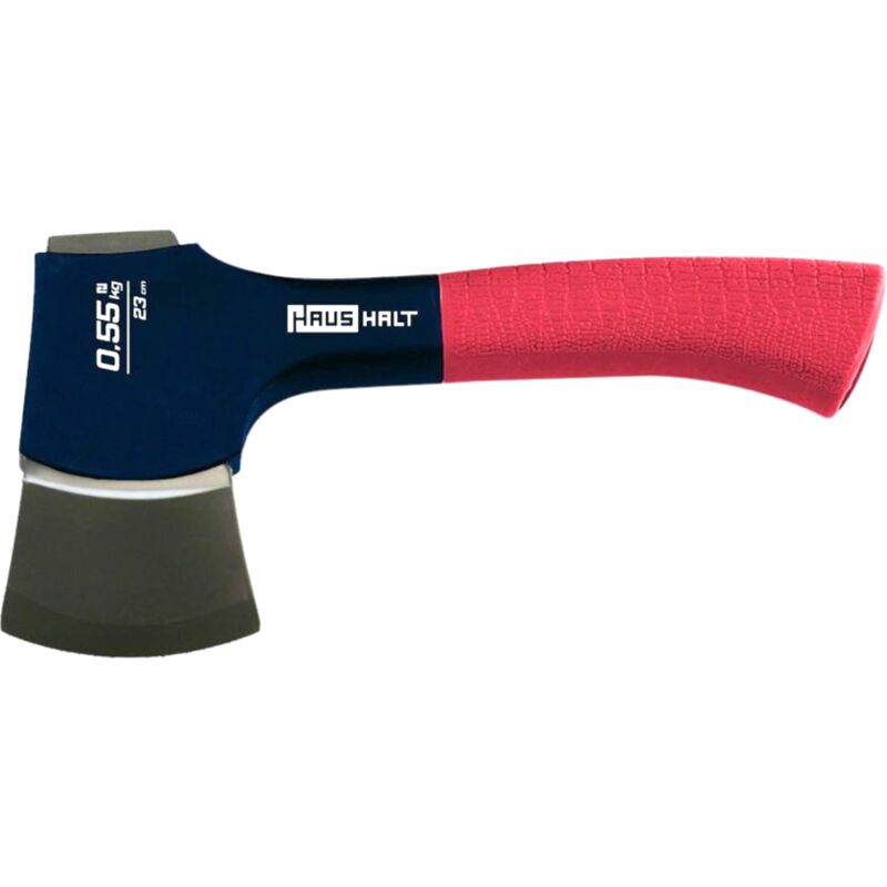foto del prodotto ascia haushalt hh 427a, 230 mm, 0,55 kg, testa in acciaio inox, con impugnatura in gomma antiscivolo in rosso 000051405551 