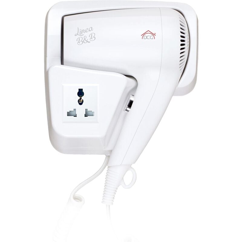 foto del prodotto asciuga capelli da parete dcg htw 1029 con presa