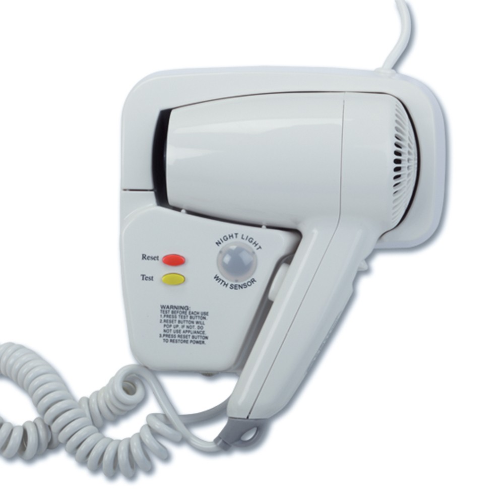 foto del prodotto asciugacapelli a pistola da parete 1200w bianco