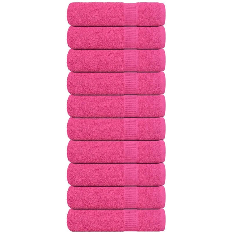 foto del prodotto asciugamani 10 pz rosa 50x100 cm 360 g/m 100 cotone - vidaxl