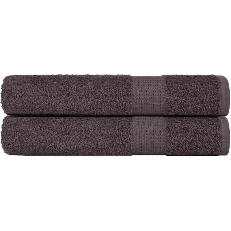 foto del prodotto asciugamani 2 pz antracite 100x200 cm 360 g/m 100 cotone - vidaxl