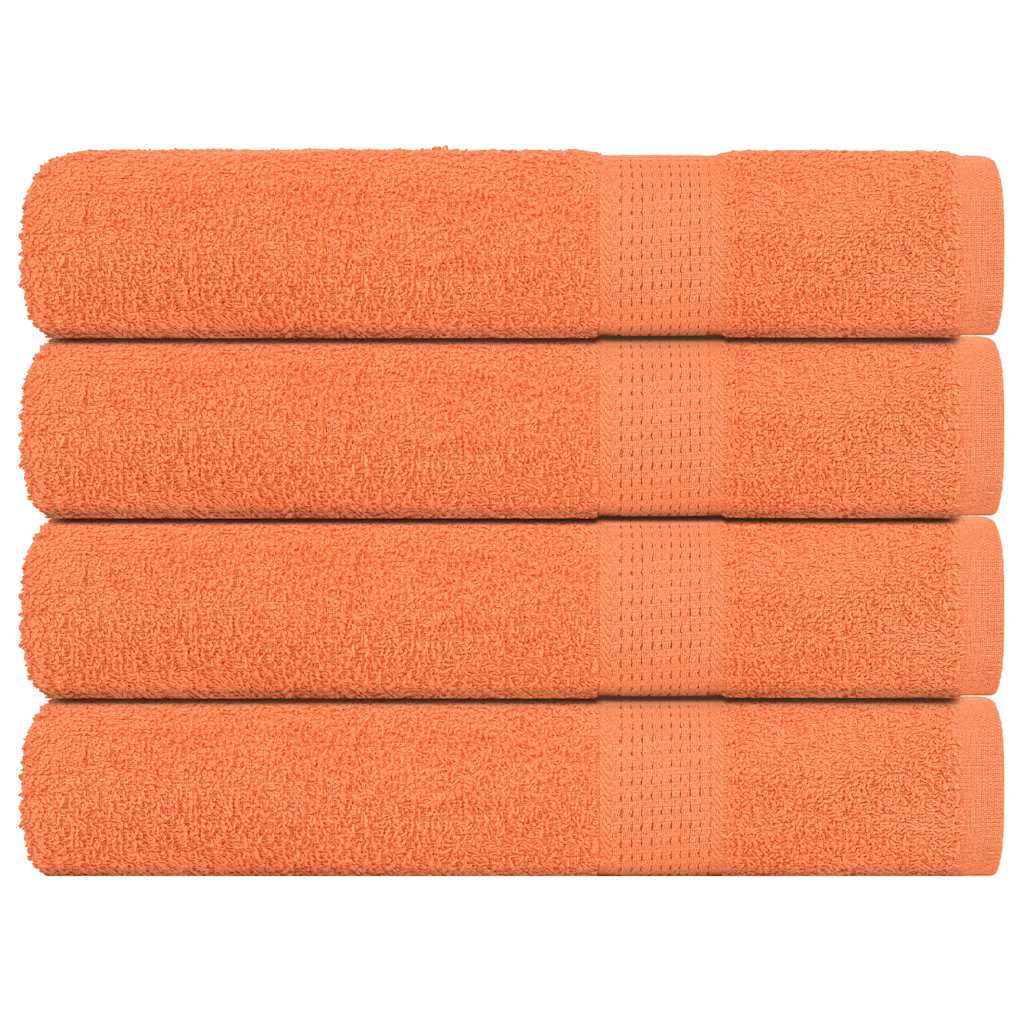 foto del prodotto asciugamani 4 pz arancioni 100x200 cm 360 g m 100 cotone vidaxl