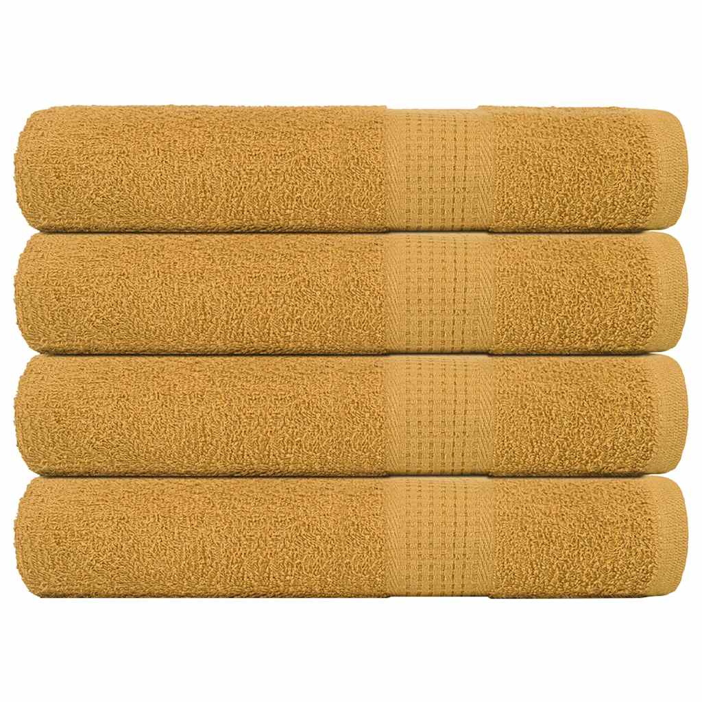 foto del prodotto asciugamani 4 pz oro 100x200 cm 360 g m 100 cotone