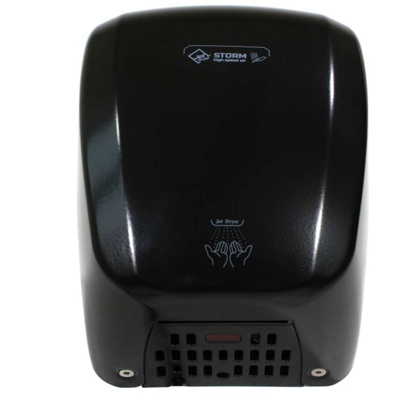 foto del prodotto asciugamani automatici asciugamani ad aria calda storm, metallo nero 8596220012357 jet dryer
