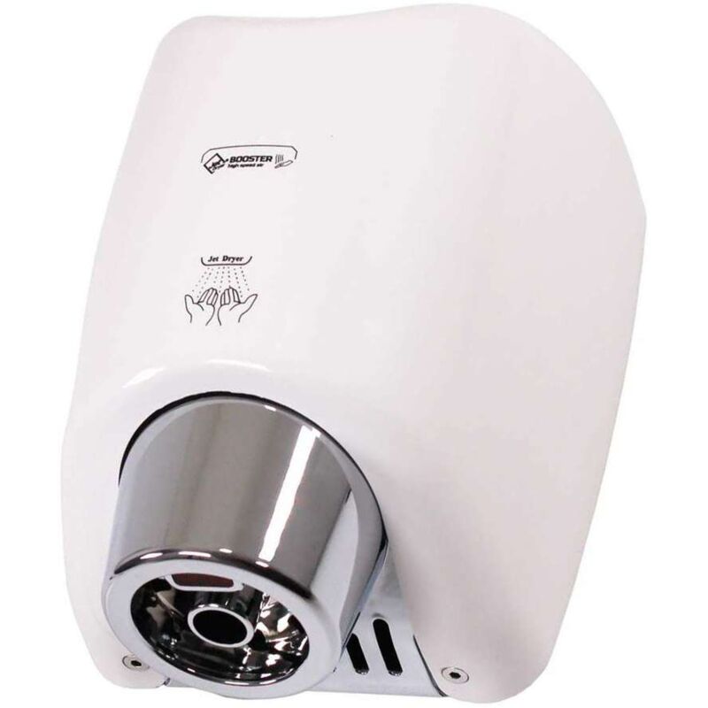 foto del prodotto asciugamani automatici asciugamani touchless booster, plastica abs bianca 8596220009326 jet dryer
