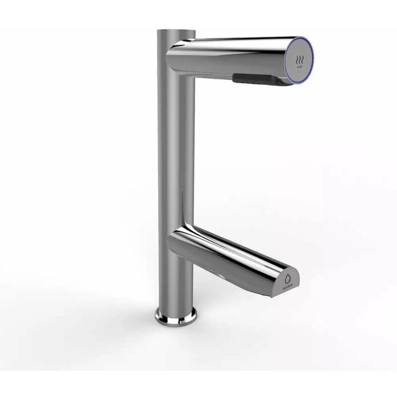 foto del prodotto asciugamani automatici miscelatore a sensore per lavabo duo 2in1 con asciugamani, acciaio inox spazzolato 8596220010353 jet dryer