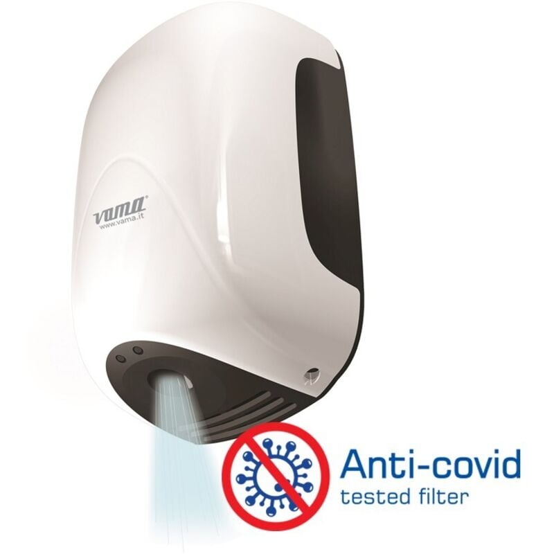 foto del prodotto asciugamani automatico elettrico a parete mod. smart jet bianco