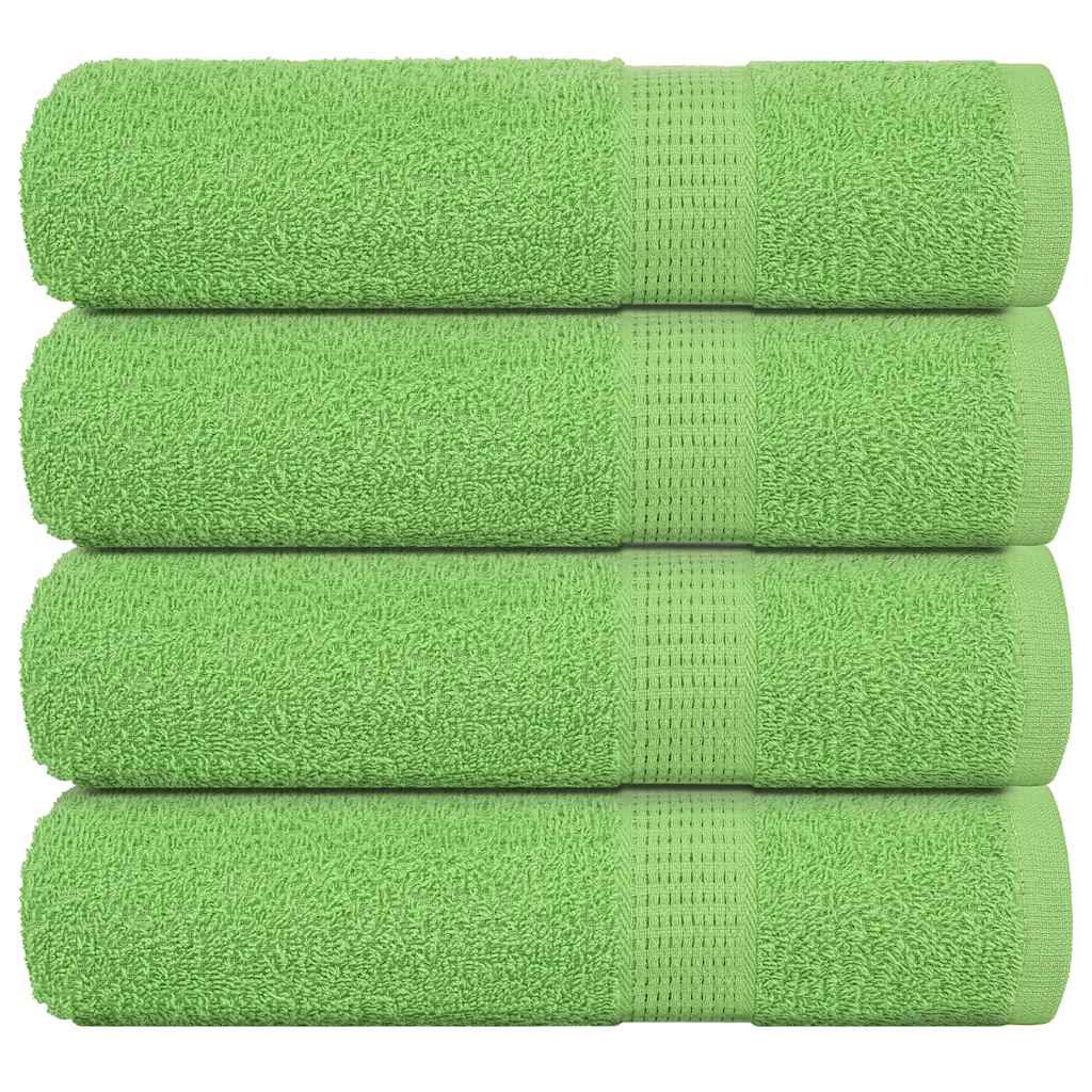 foto del prodotto asciugamani da bagno 4 pz verde mela 100x150 cm 360 g m cotone