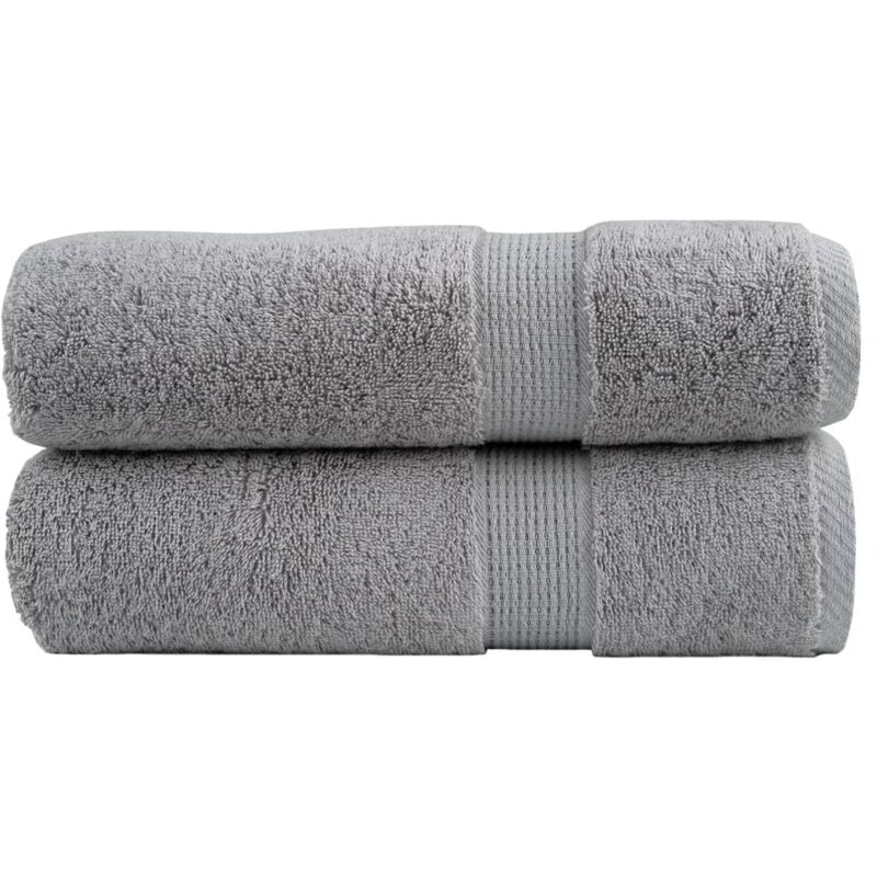foto del prodotto asciugamani da bagno solund 2 pz grigi 100x150 cm 600gsm vidaxl