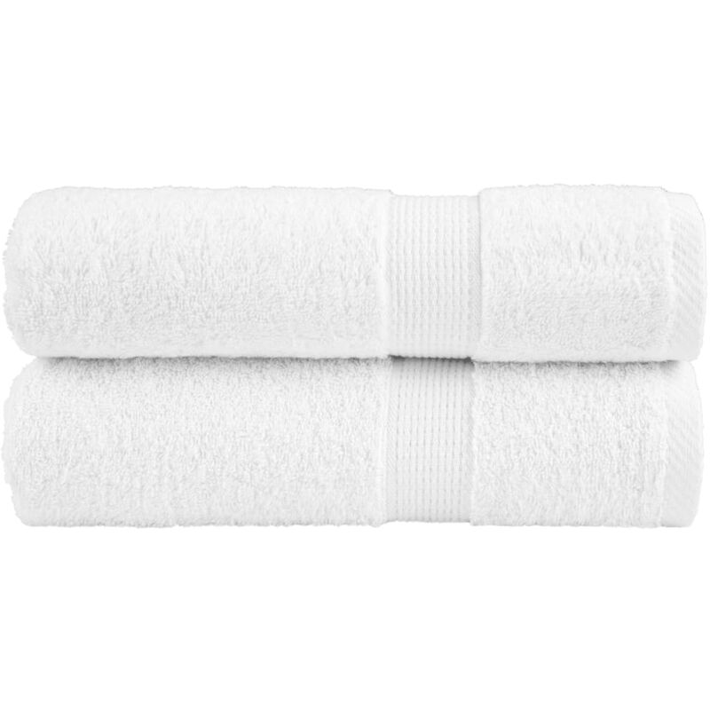 foto del prodotto asciugamani da doccia solund 2 pz bianchi 70x140 cm 600gsm vidaxl