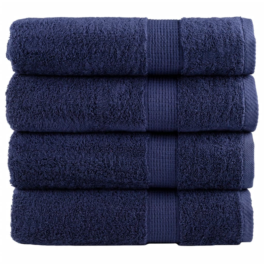 foto del prodotto asciugamani da doccia solund 4 pz blu navy 70x140cm 600gsm
