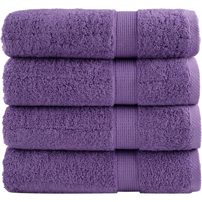 foto del prodotto asciugamani da doccia solund 4 pz viola 70x140 cm 600 g m vidaxl