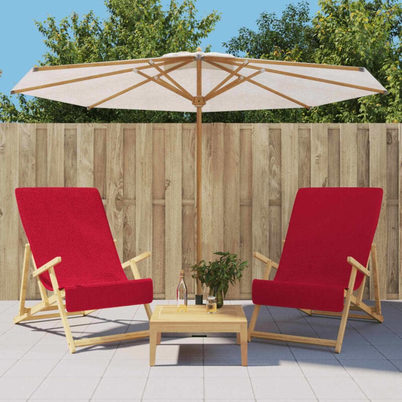 foto del prodotto asciugamani da spiaggia 2 pz borgogna 60x135 cm tessuto 400 gsm vidaxl