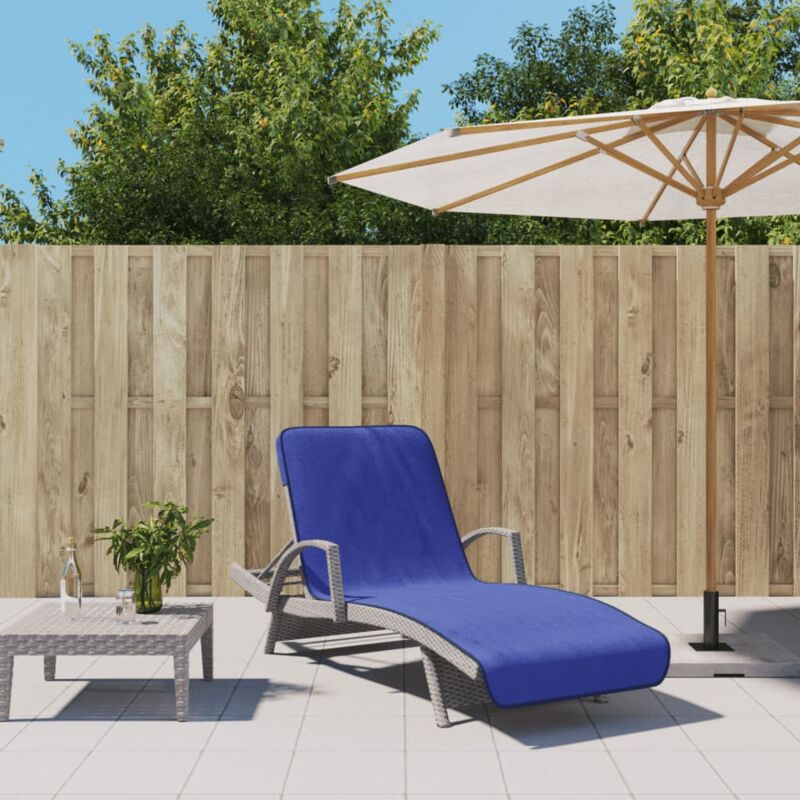 foto del prodotto asciugamani da spiaggia 2pz blu reale 75x200 cm tessuto 400 gsm vidaxl