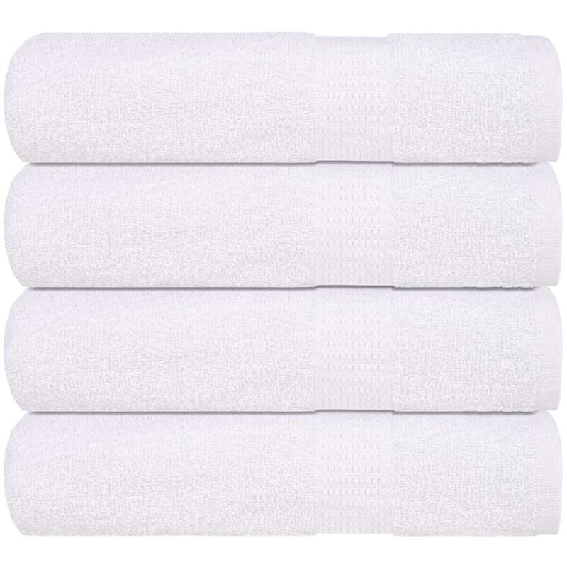 foto del prodotto asciugamani doccia 4 pz bianchi 70x140 cm 360 g m 100 cotone - vidaxl