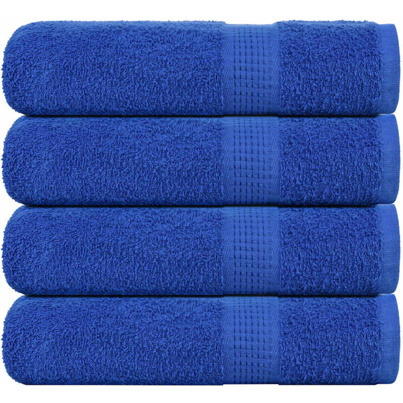 foto del prodotto asciugamani doccia 4 pz blu 70x140 cm 360 g/m 100 cotone - vidaxl