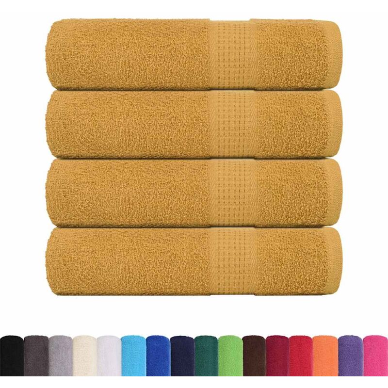 foto del prodotto asciugamani doccia 4 pz oro 70x140 cm 360 g m 100 cotone vidaxl