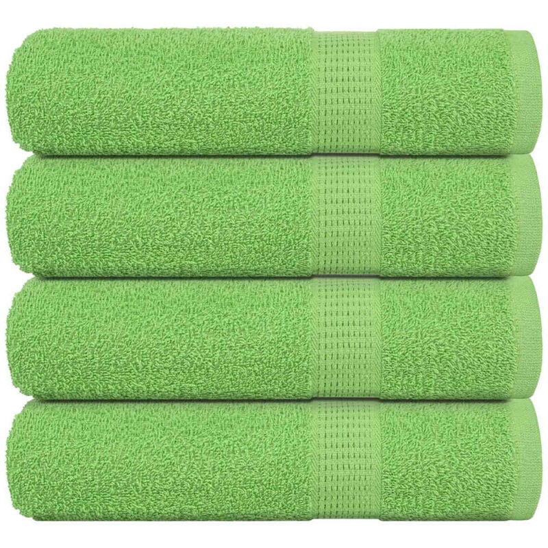 foto del prodotto asciugamani doccia 4 pz verde mela 70x140cm 360g m 100 cotone vidaxl