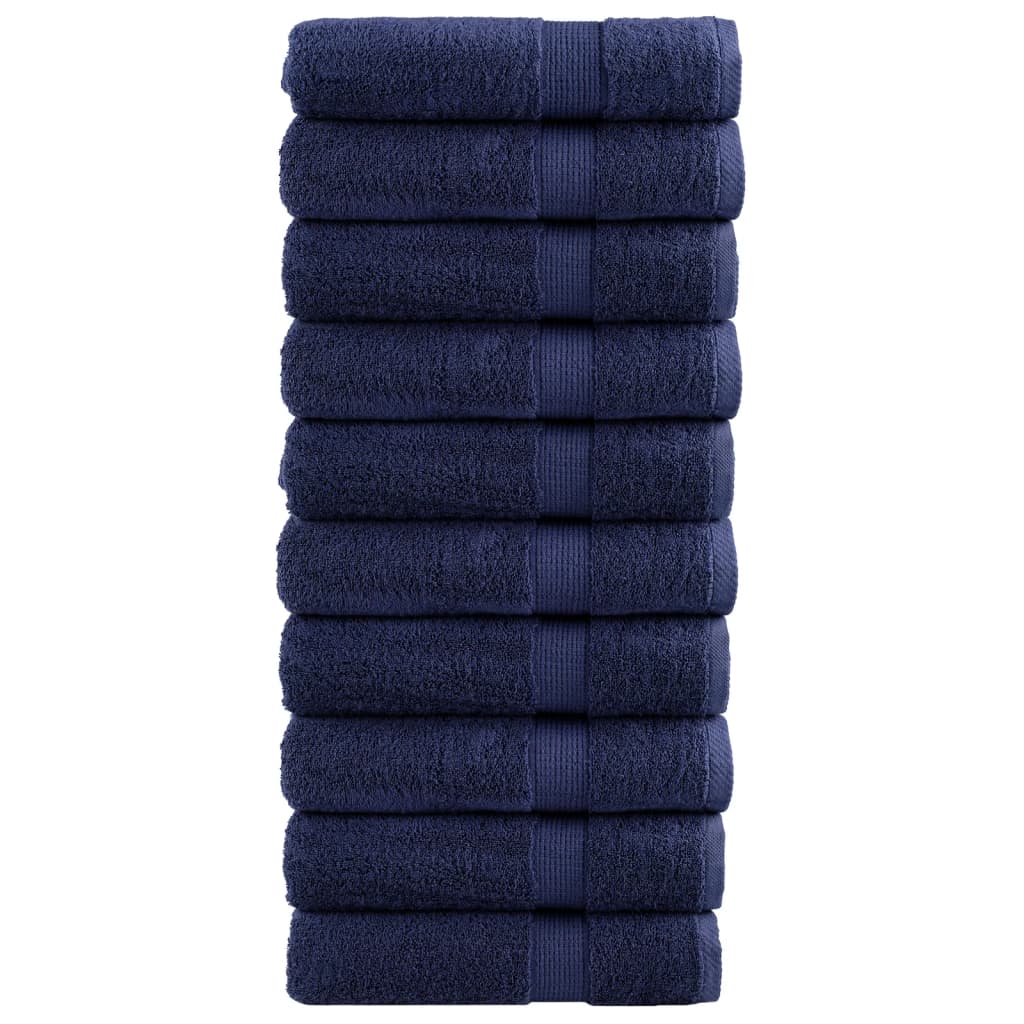 foto del prodotto asciugamani doccia solund 10 pz blu navy 70x140 cm 600gsm