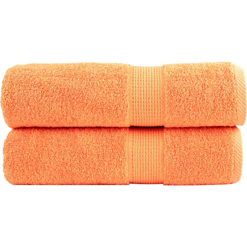foto del prodotto asciugamani doccia solund 2 pz arancioni 70x140 cm 600g m vidaxl