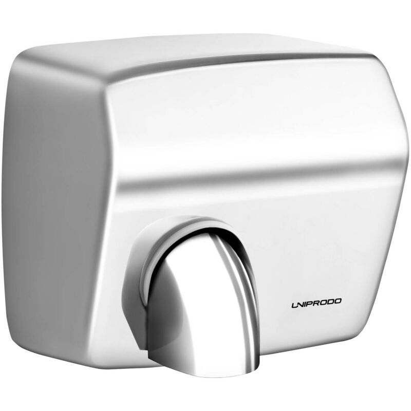 foto del prodotto asciugamani elettrico ad aria calda 2.300w asciugatore da parete in acciaio inox