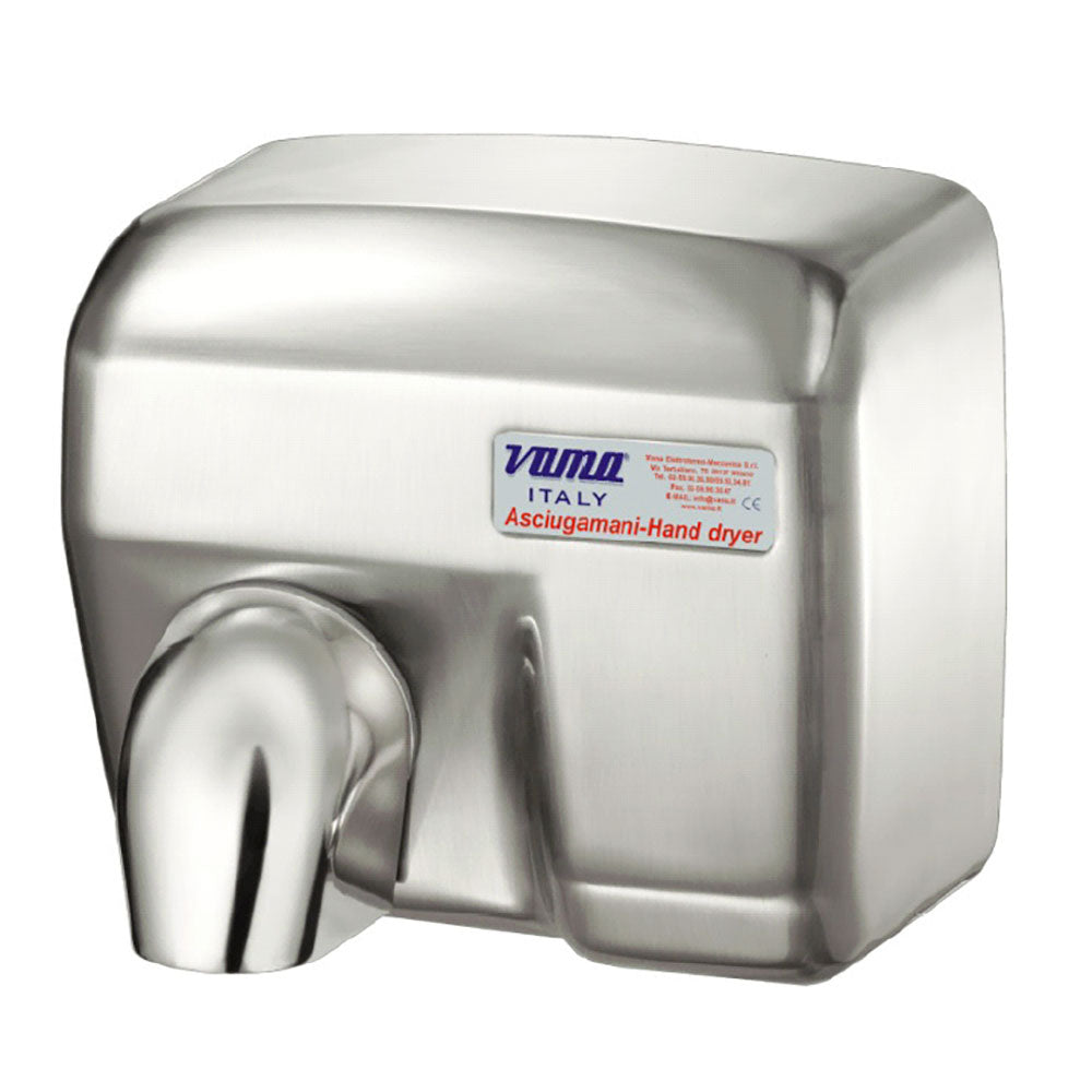 foto del prodotto asciugamani elettrico antivandalo con fotocellula 2400w vama ariel sf acciaio inox satinato