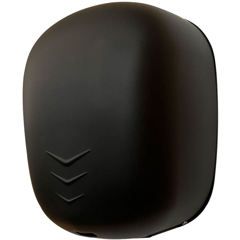 foto del prodotto asciugamani elettrico con fotocellula 1100w vama stream dry uv nf acciaio nero opaco