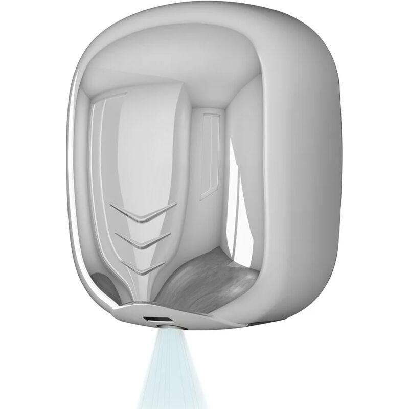 foto del prodotto asciugamani elettrico con sensore 1100w in acciaio inox lucido