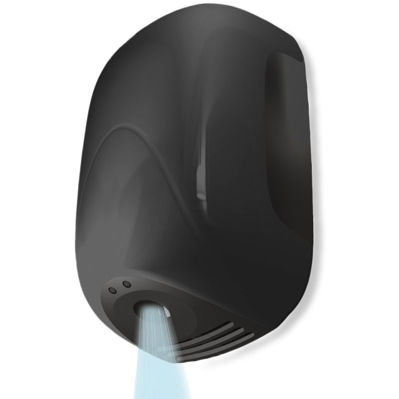 foto del prodotto asciugamani elettrico nero automatico 900w
