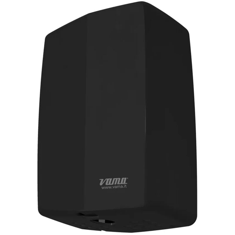 foto del prodotto asciugamani elettrico nero con fotocellula risparmio energetico 1000 w