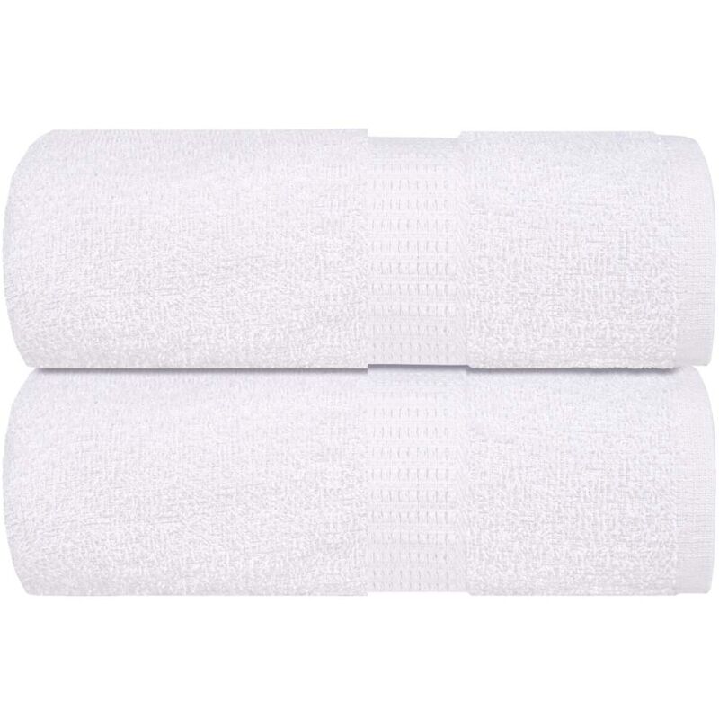 foto del prodotto asciugamani ospiti 2 pz bianco 30x50 cm 360 g m 100 cotone - vidaxl