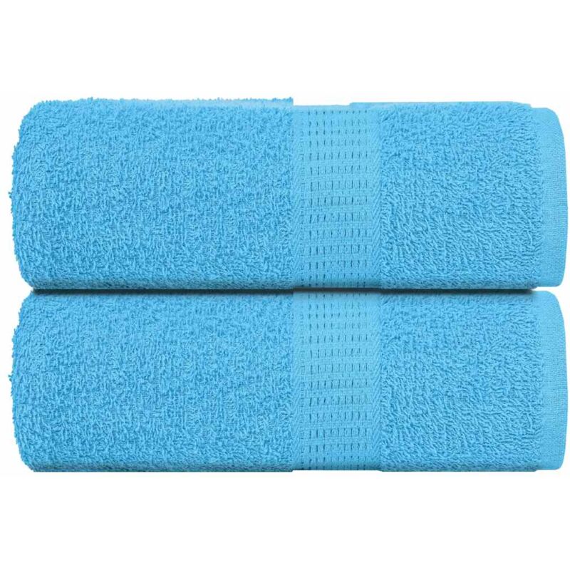 foto del prodotto asciugamani ospiti 2 pz turchesi 30x50 cm 360 g/m 100 cotone - vidaxl
